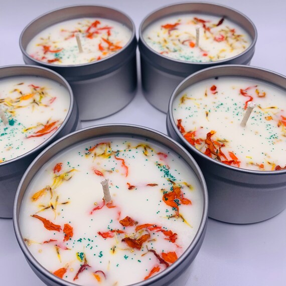 Botanical Sprinkled Soy Wax Candles. Blueberry/Lav/Lem. Clementine. Gardenia. Lavender Sage. Ocean Breeze. Orange Blossom. Sea Salt Orchid.