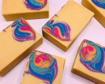 Blueberry Lavender Lemonade Rainbow Soap