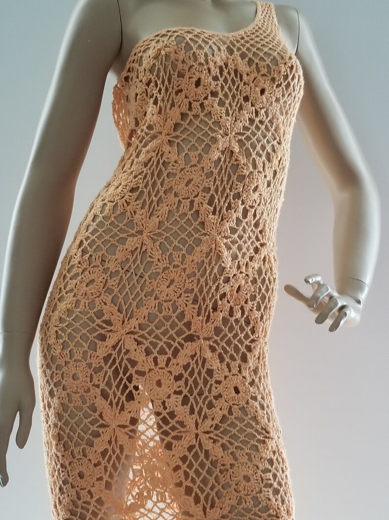 crochet dress one shoulder