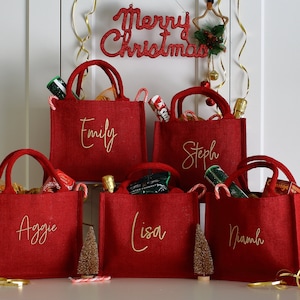 Christmas gift bag, Christmas party bags, Red Gift Bags