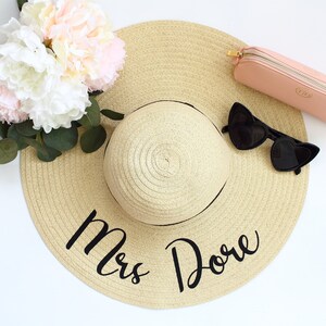 Personalised beach hat discount