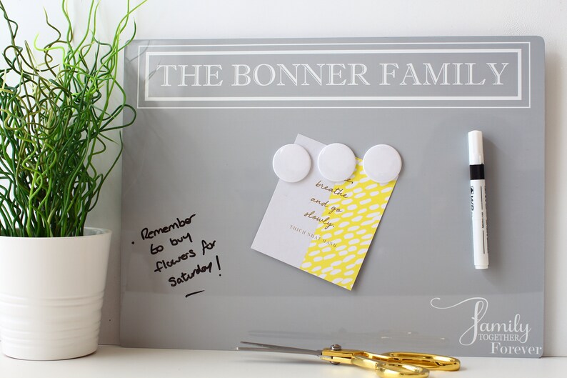 notice board Personalised family kitchen gift Etsy