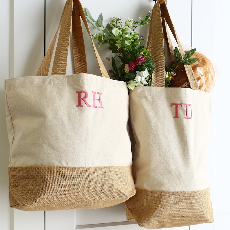 Personalised shopping bag, tote bag, beach bag, Wedding bag image 8