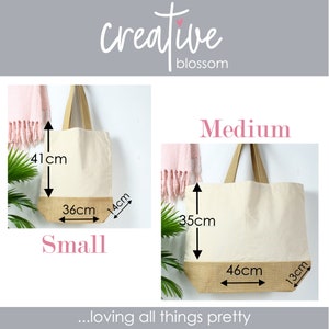 Personalised shopping bag, tote bag, beach bag, Wedding bag image 2