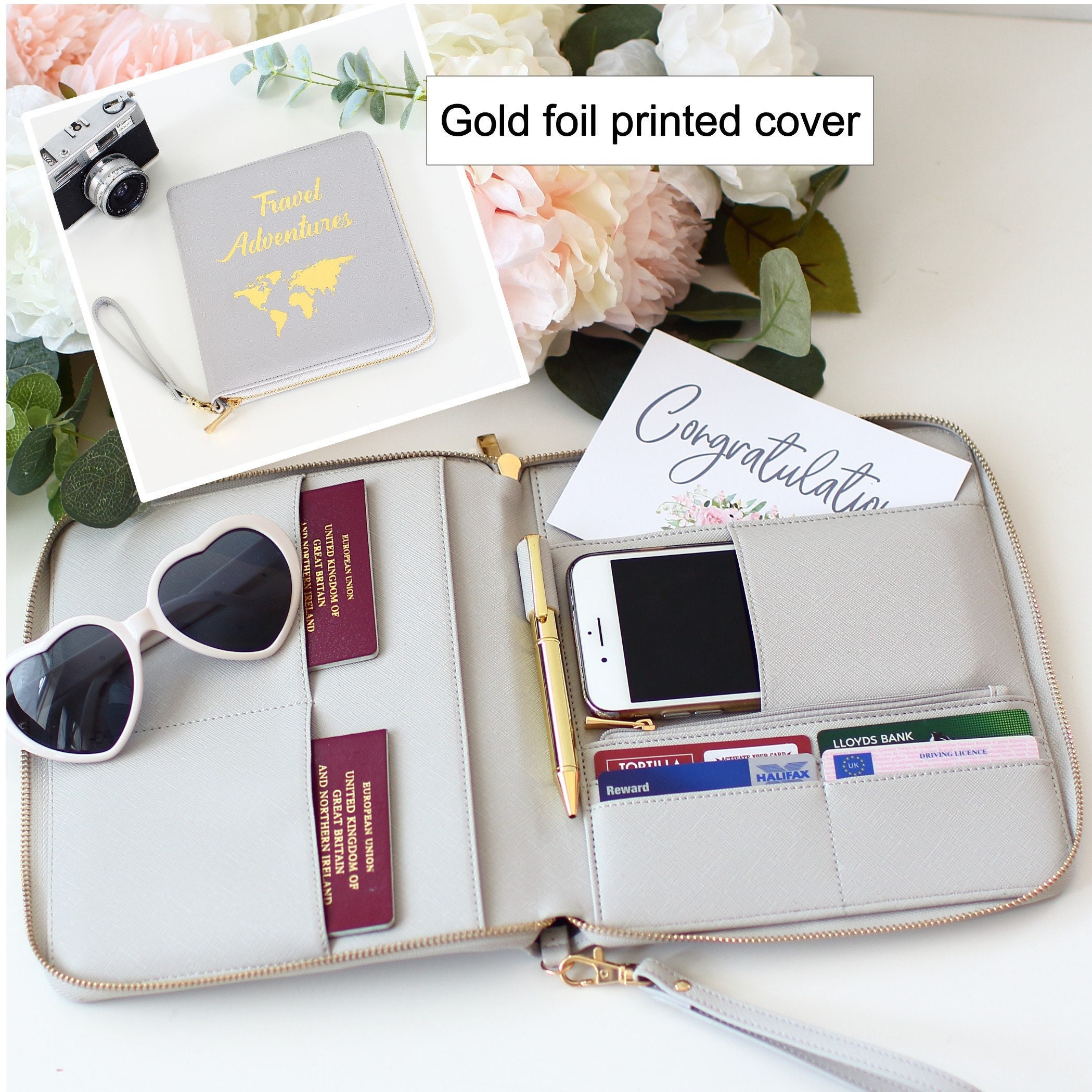 Travel Document Wallet Passport Holder Travel Case Organiser 