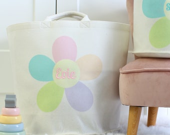 Embroidered Personalised Nursery Storage, Nappy Caddy, Toy Storage, Baby Storage