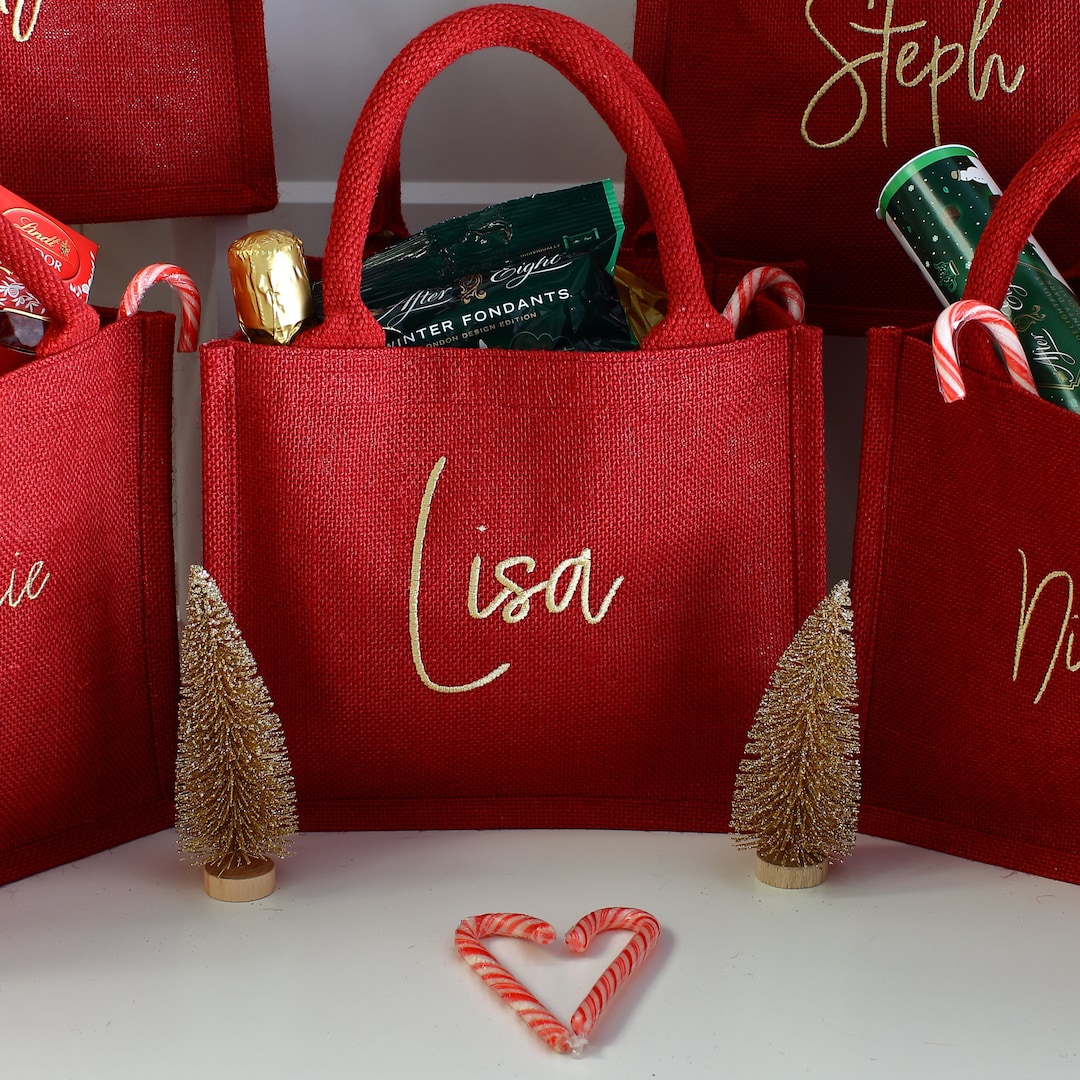 Luxury Embroidered Christmas Gift Bag Christmas Party Bags - Etsy UK