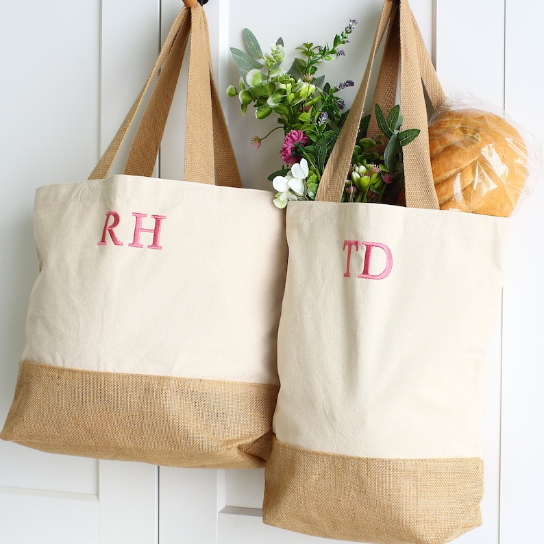 Personalised shopping bag, tote bag, beach bag, Wedding bag image 9