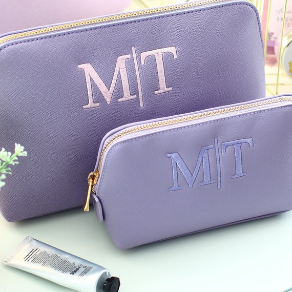 Personalised Makeup Bag Embroidered Make up Bag Personalised Gift Cosmetic Bag Etsy