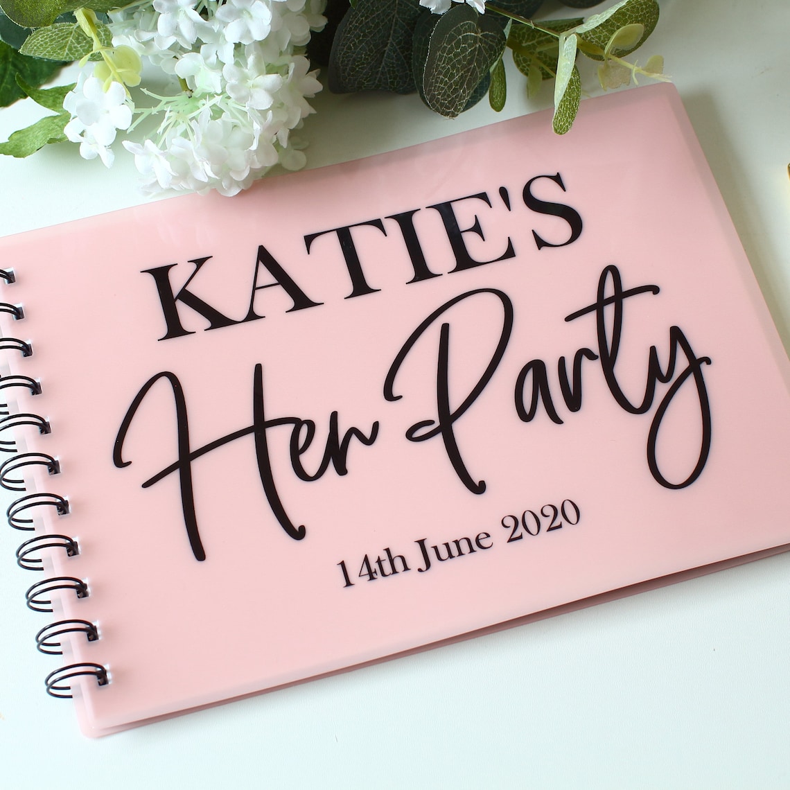 Hen party Guest Book Personalised Hen do Bachelorette A5 size Etsy