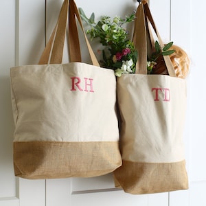 Personalised shopping bag, tote bag, beach bag, Wedding bag image 7