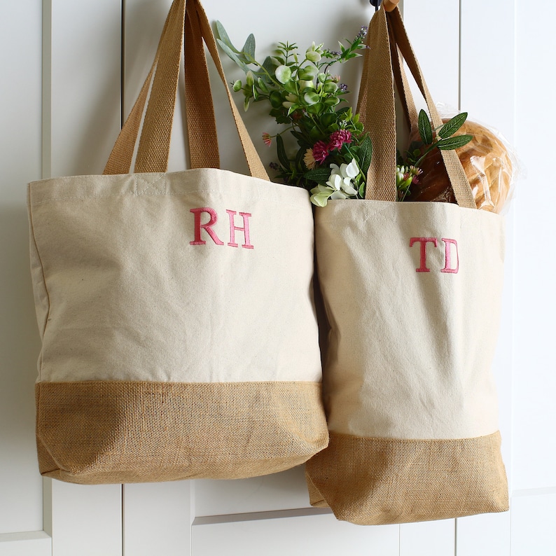 Personalised shopping bag, tote bag, beach bag, Wedding bag image 7