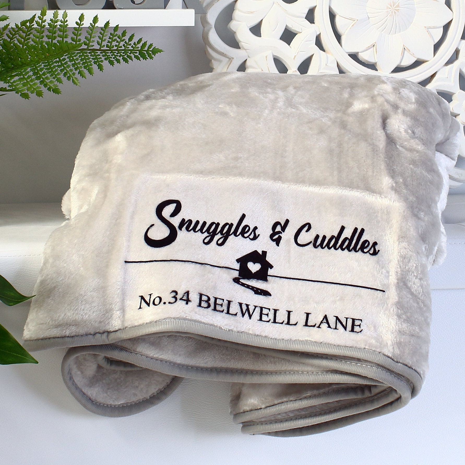 Personalised blanket Personalised gift New home gift Etsy