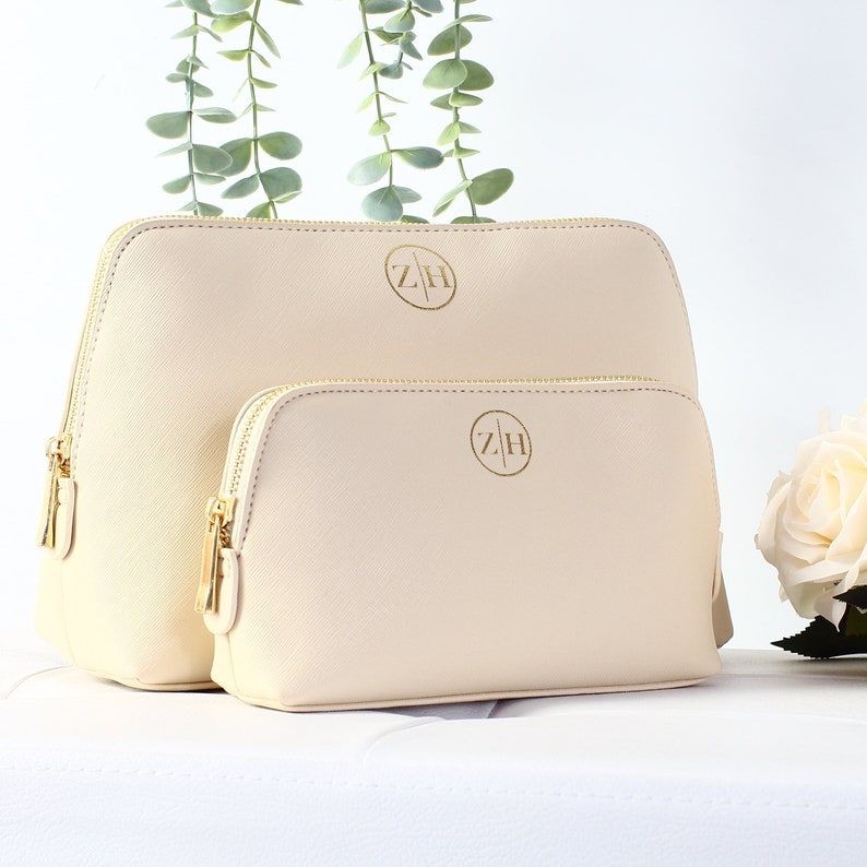 Personalised Gift Faux Leather Cosmetic Bag Toiletry Bag Etsy UK