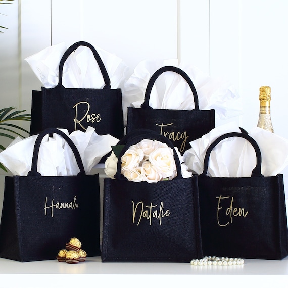 Gold & Greenery Personalized Tote Bag