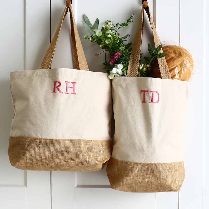 Personalised shopping bag, tote bag, beach bag, Wedding bag image 4