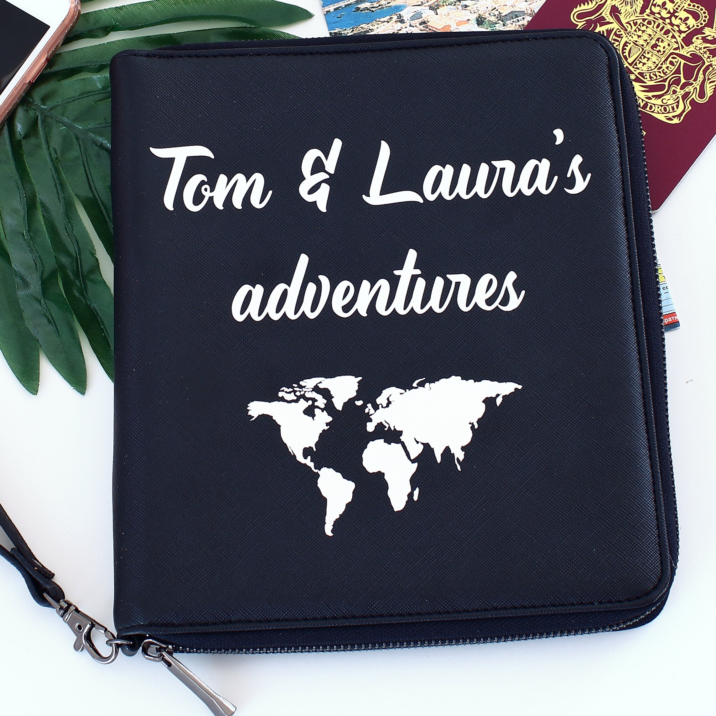 personalised travel document wallet uk