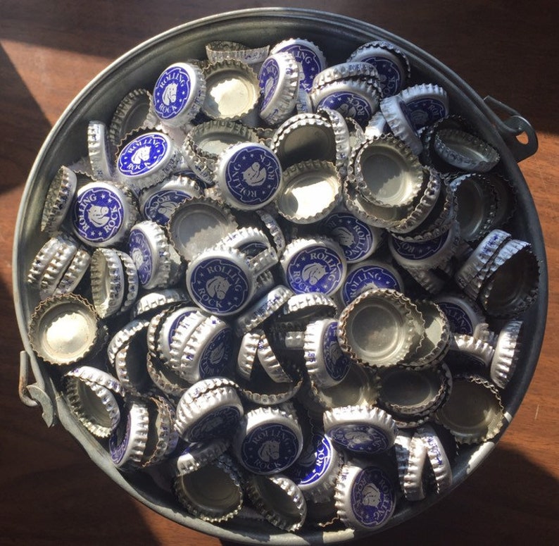 Rolling Rock Bottle Caps Etsy