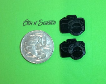 Laser Cut SLR Camera Acrylic small size for Earings, Jewellery or I Spy Bags