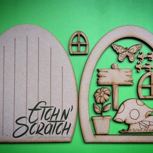 Wooden Fairy Door Kit image 2