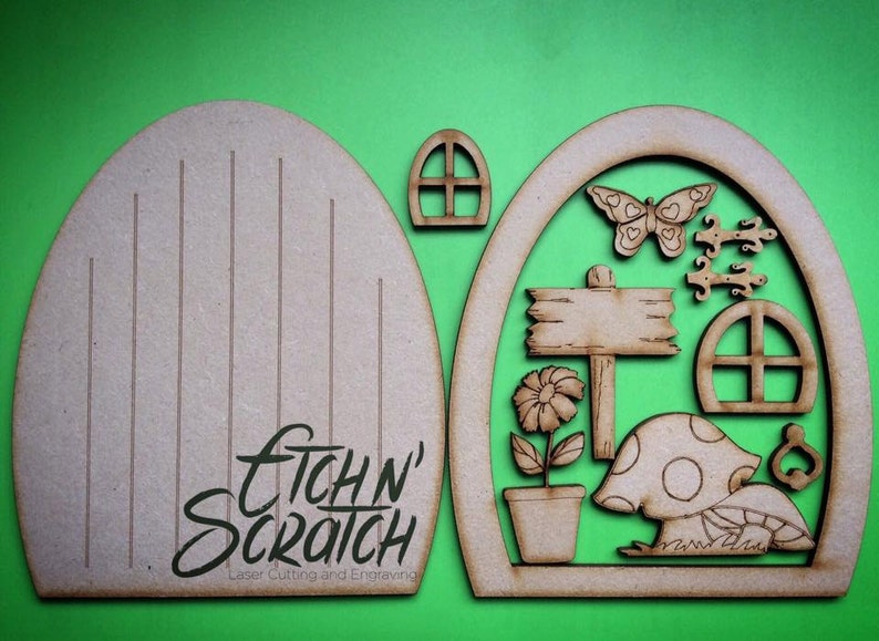 Wooden Fairy Door Kit image 2