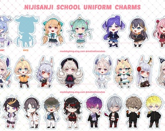 NijisanjiEN School Uniform Charms