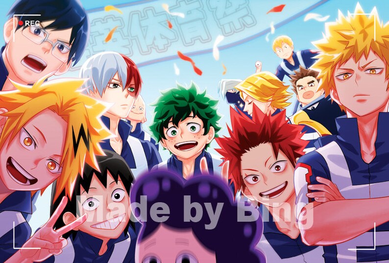 BNHA 1A Boys Print | Etsy Australia