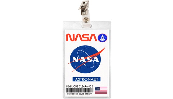 NASA Astronaut Rocket Scientist ID Badge Card Cosplay Costume Etsy nasa-astronaut-rocket-scientist-id-badge-card-cosplay-costume-etsy
