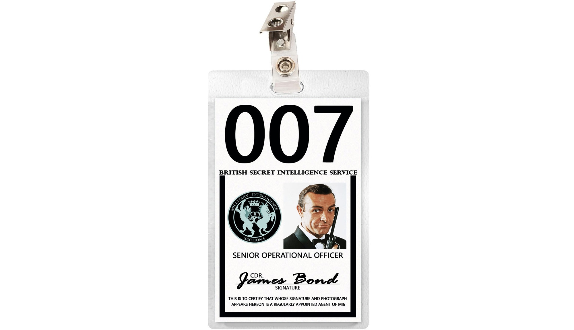 Secret Intelligence Service Id Card