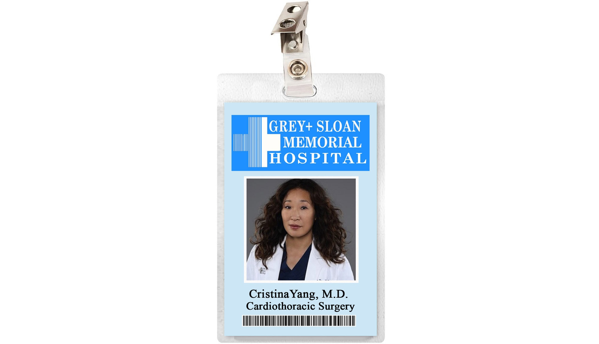 Grey's Anatomy CRISTINA YANG Grey Sloan Memorial Hospital ID Badge Laminate  Name Tag Cosplay Costume - Etsy
