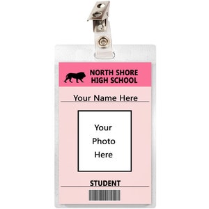 CUSTOM Mean Girls Movie North Shore High School Student ID Badge Card Laminate Name Tag