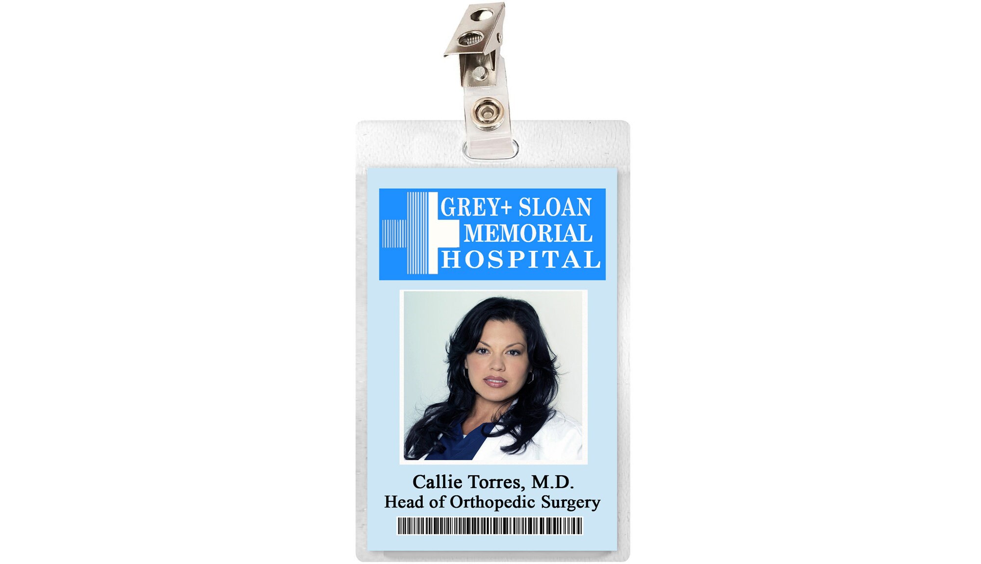Grey's Anatomy CALLIE TORRES Grey Sloan Memorial Hospital ID Badge