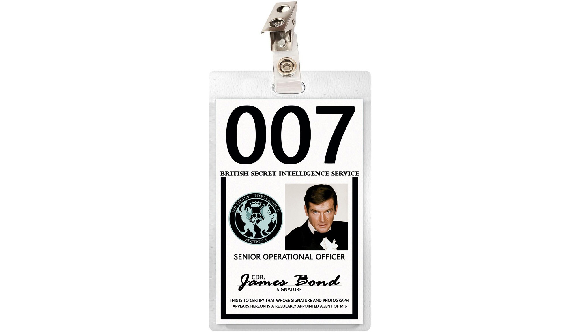 James Bond Id Card