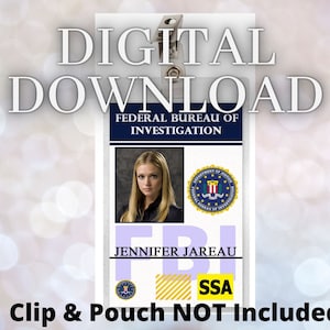 Criminal Minds Jennifer Jareau JJ ID Abzeichen Karte Download Bild Namensschild Cosplay Kostüm