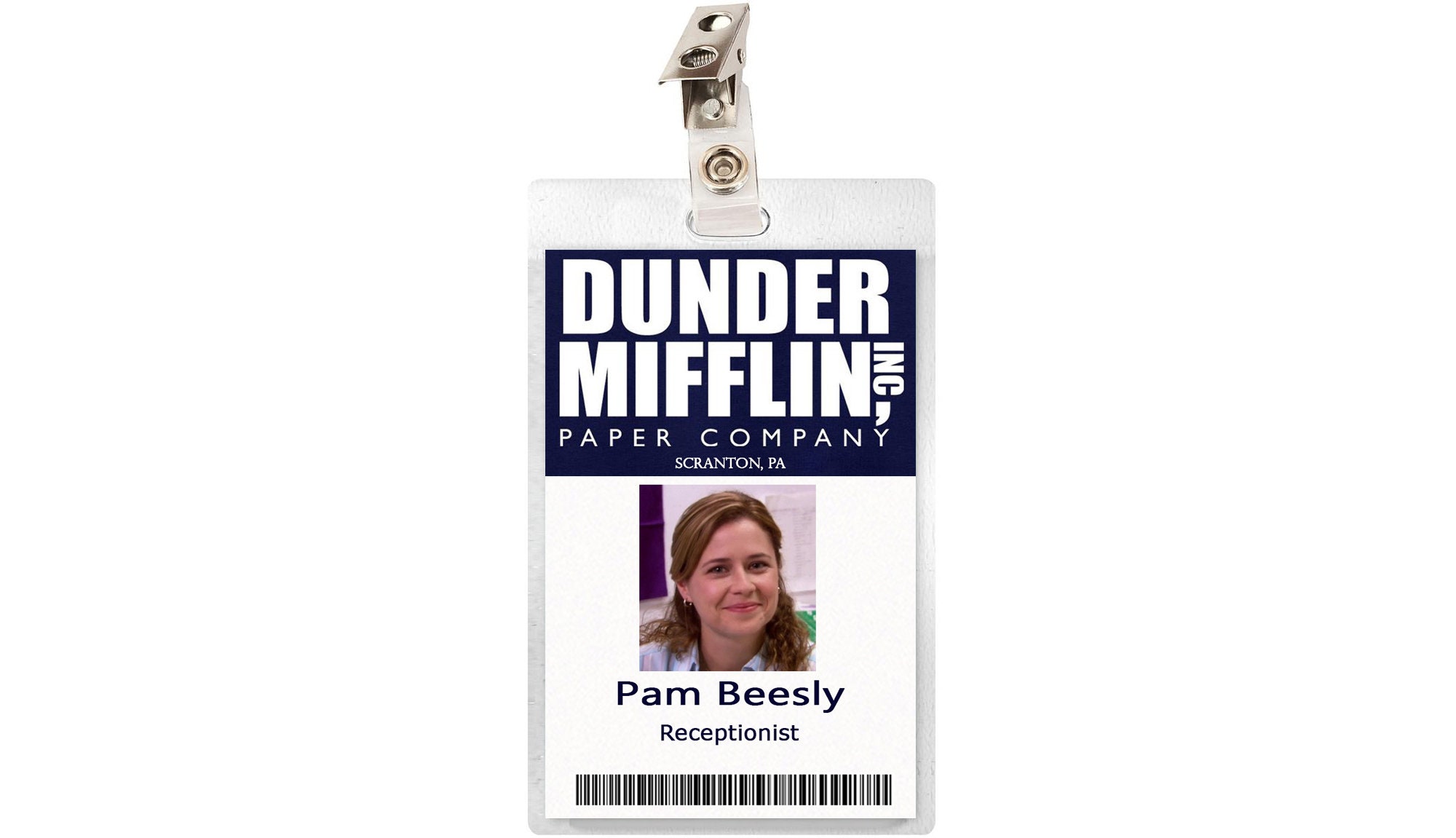 The Office Dunder Mifflin ID Badge Jim Halpert, Pam Halpert, Dwight  Schrute, Angela Martin, Michael Scott Cosplay Prop Name Tag Laminate -   Norway