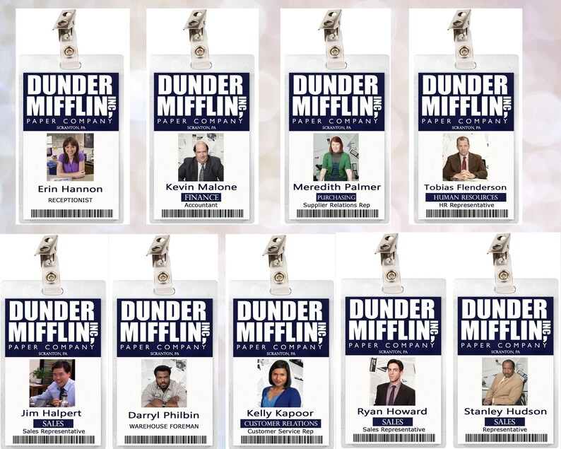 Dunder Mifflin Name Tag Printable Jim Dunder Mifflin Name Tag Printable Jim