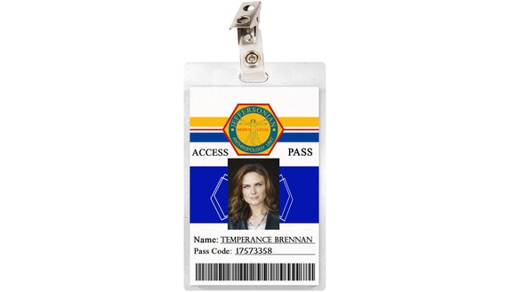 BONES Doctor Temperance Brennan Jeffersonian Institute ID Badge