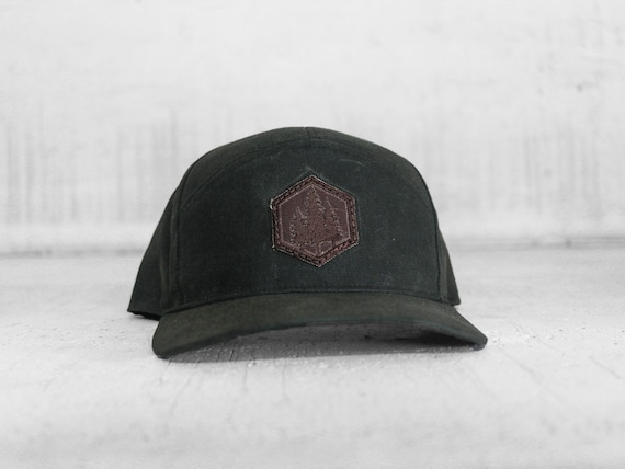 Embroidered waxed canvas TRUCKER hat 