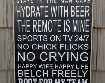 Man Cave Wall Decor Etsy