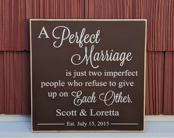 Regalo para aniversario de bodas Regalo personalizado de madera Regalo de 5 años de matrimonio Letrero de madera personalizado para esposa