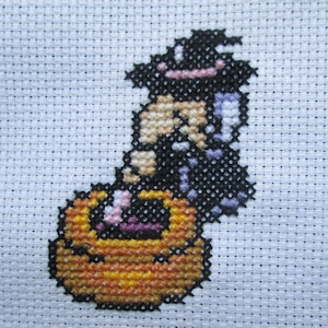 Witch Cross Stitch (The Legend of Zelda : A Link to the Past)