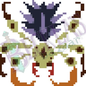 Nerscylla | Monster Hunter Cross-Stitch Pattern PDF