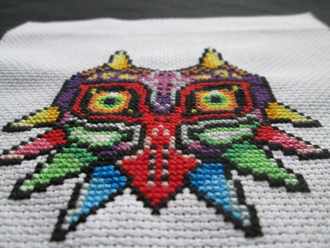 Majora's Mask Cross Stitch the Legend of Zelda Etsy
