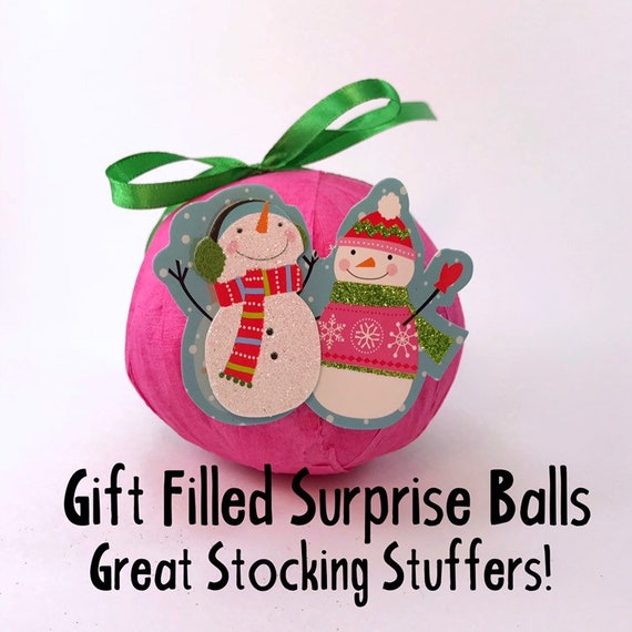 stocking stuffers christmas favors secret santa gifts holiday party favors christmas gifts vintage toy Christmas Surprise Ball