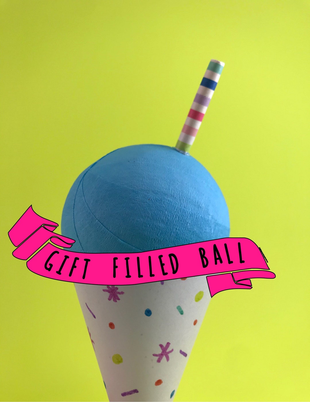 Birthday Gift, Surprise Ball, Birthday Present, Happy Mail, Party Favor, Birthday Gift Box