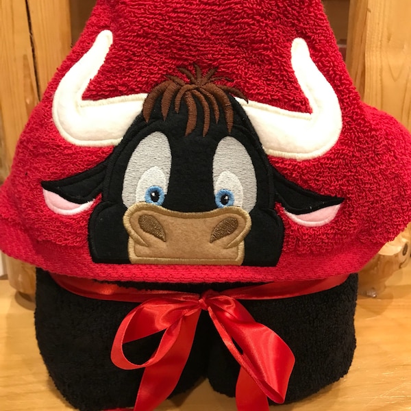 Ferdinand look a like hooded towel