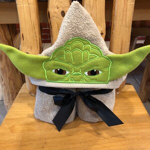 Yoda Look a like Hooded Towel Etsy Ireland