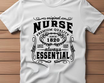 T-shirt Infirmière JC, téléchargement numérique, sublimation, transfert à chaud, sérigraphie,