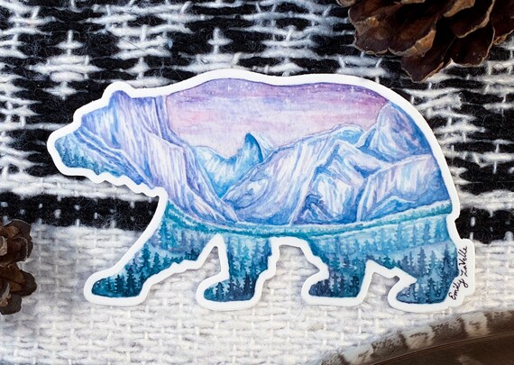 Yosemite Moon Bear Sticker
