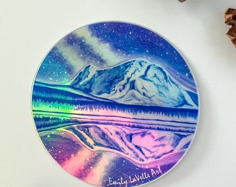 Holographic Purple Lake Sticker